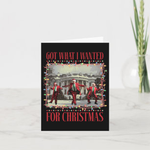 Carte J'Ai Ce Que Je Recherché Pour Noël Père Noël Drôle