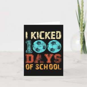 Carte J'Ai Couché 100 Jours De Soccer Soccer Sports Garç