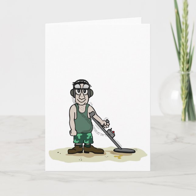 Carte J'Ai Creusé Booty Metal Détection Guy (Devant)