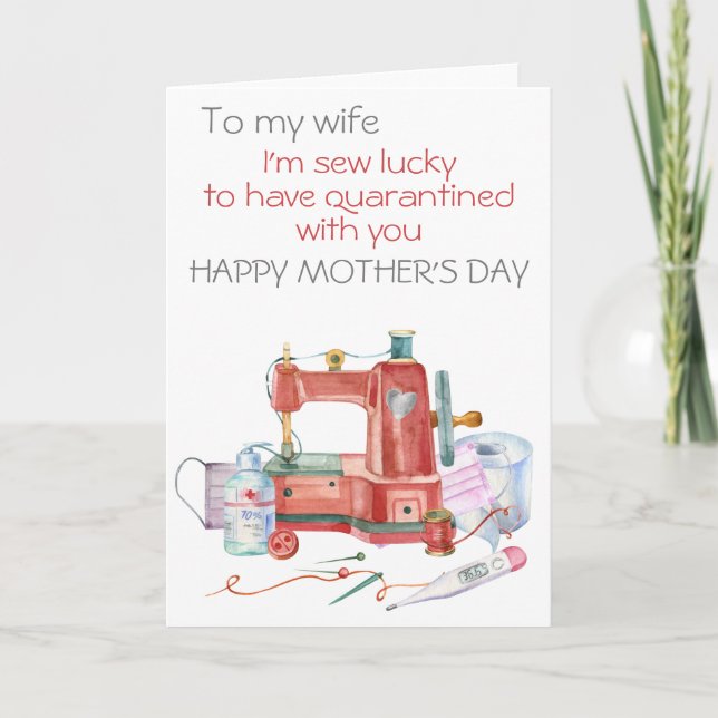 Carte J'ai de la chance d'avoir mis la quarantaine pour  (Devant)