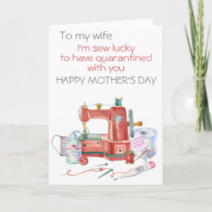 Carte J'ai de la chance d'avoir mis la quarantaine pour 