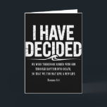 Carte J'ai décidé de suivre Jésus Verset biblique de bap<br><div class="desc">J'ai décidé de suivre Jésus Verset biblique de baptême Chrétien</div>