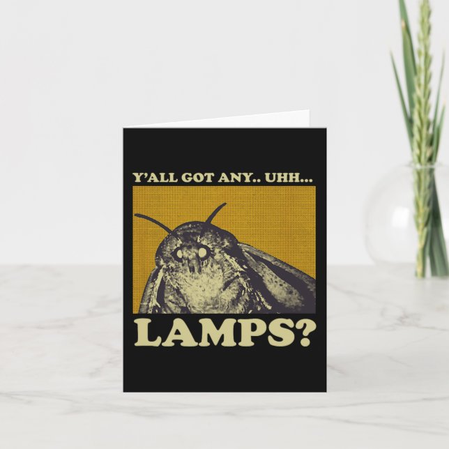 Carte J'Ai Des Lampes, Un Mème D'Insecte De La Mousse (Devant)