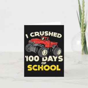 Carte J'ai écrasé 100 jours Camion Monster de l'école 10