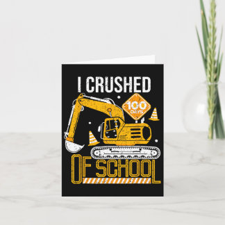 Carte J'Ai Écrasé 100 Jours De Construction D'Enfants