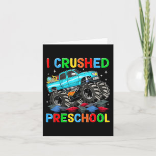 Carte J'ai Écrasé La Maternelle Dernier Jour D'école Mon
