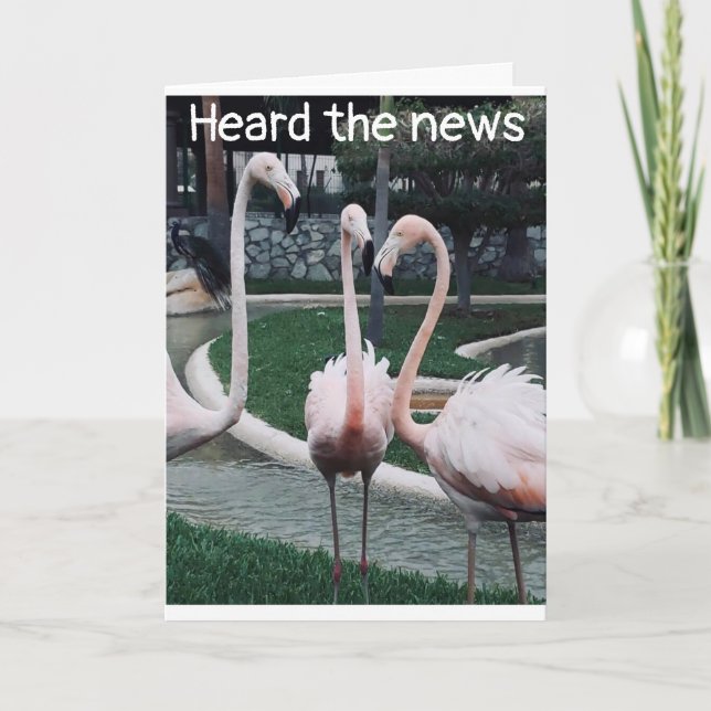 Carte J'AI ENTENDU QUE VOUS CÉLÉBREZ "40ème" ANNIVERSAIR (Devant)