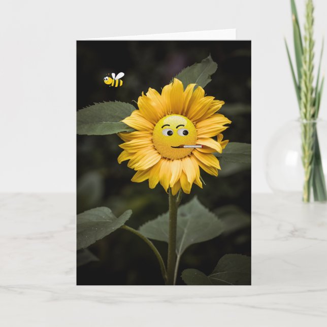 Carte J'ai été pollinisée avec succès. (Devant)
