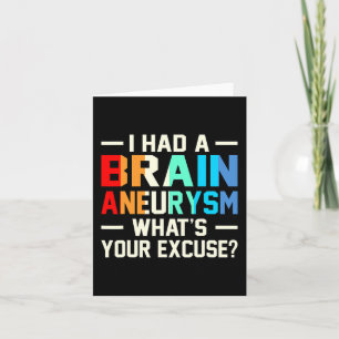 Carte J'Ai Eu Un Cerveau Aneurysme Mois De Sensibilisati