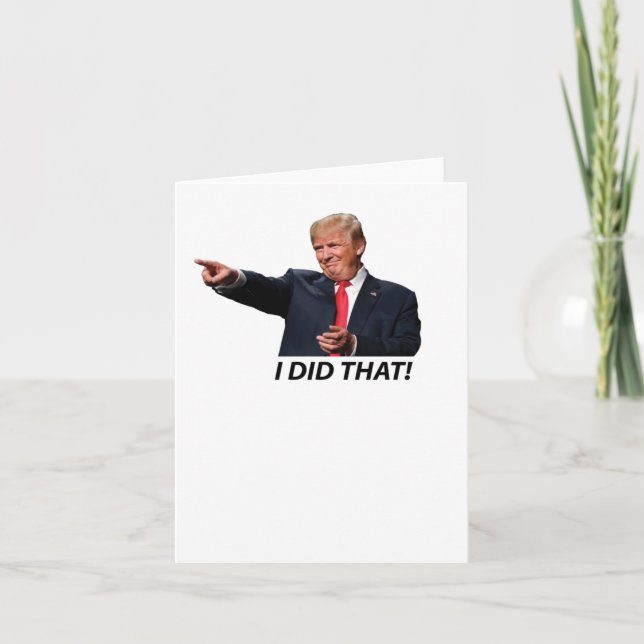 Carte J'Ai Fait Ce Mème Trump (Devant)