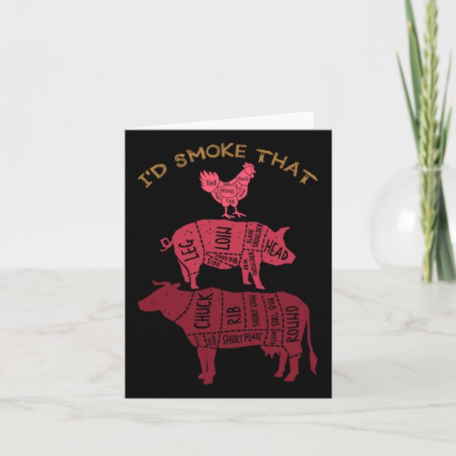 Carte J'Ai Fumé Ce Barbecue (Devant)