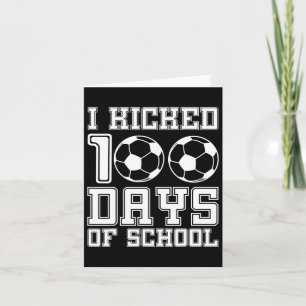 Carte J'Ai Joué 100 Jours De Football Scolaire 100E Jour