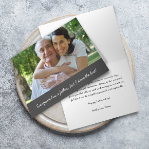 Carte J'ai la meilleure photo pour la fête des pères