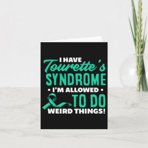 Carte J'ai le syndrome de Tourette Amusement Syndrome de