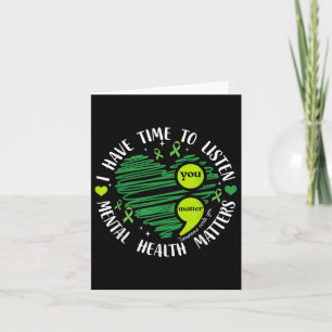 Carte J'Ai Le Temps D'Écouter Heart Mental Health S Awar