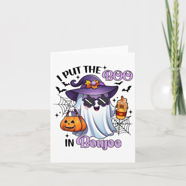Carte J'Ai Mis Le Boo À Boujee Funny Halloween Cos (Devant)