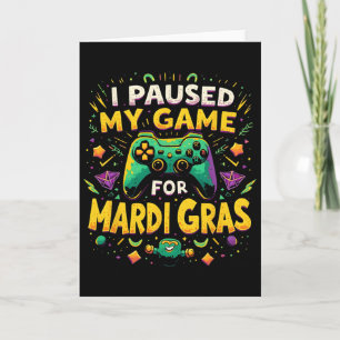 Carte J'ai mis mon jeu en pause pour la vidéo de Mardi G