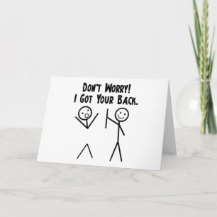 Carte J'ai obtenu votre dos !