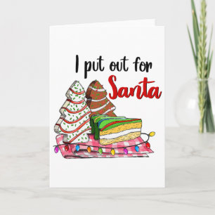 Carte J'Ai Sorti Pour Père Noël Christmas Tree Cake Snac
