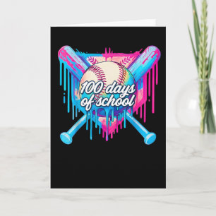 Carte J'ai survécu 100 jours d'école Ice Cream Drip