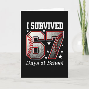 Carte J'ai survécu 67 jours d'école enseignants élèves B