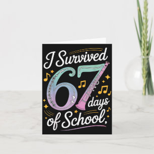 Carte J'ai survécu 67 jours d'école - Enseignants Étudia