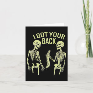 Carte J'Ai Ton Ck Halloween Skeleton Skull Sarcastique