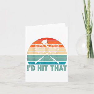 Carte J'Ai Touché Ce Volant de badminton Joueur Badminto