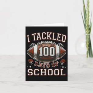Carte J'ai traité 100 jours école 100ème jour de footbal
