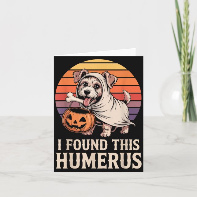 Carte J'ai trouvé ce costume d'Halloween humérus 2 (Devant)