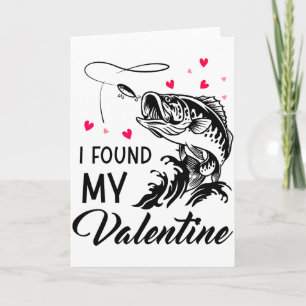 Carte J'ai Trouvé Mon Valentin Drôle De Pêche La Saint-V