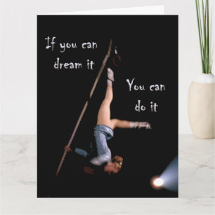 Carte J'ai un rêve. Bravo, félicitations !