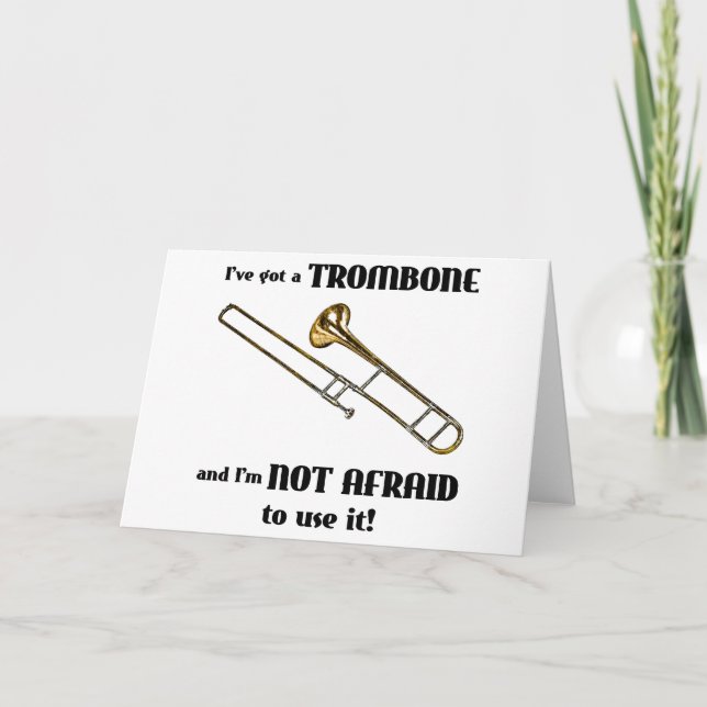 Carte J'ai un Trombone (Devant)