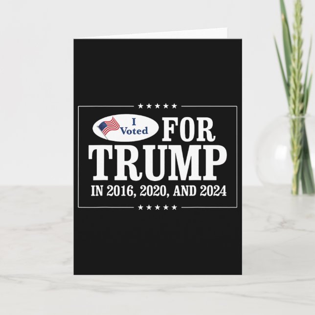 Carte J'ai voté pour Trump en 2016  (Devant)