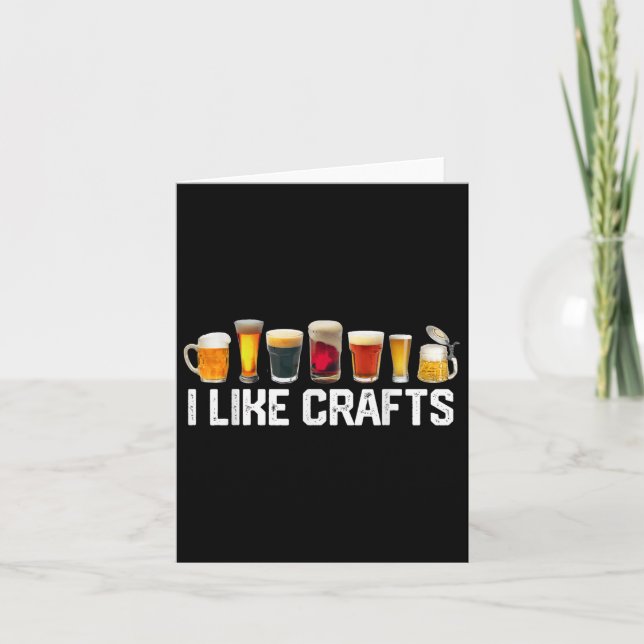 Carte J'Aime Artisanat Bière Artisanale Microbrasse Hops (Devant)