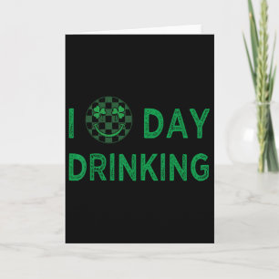 Carte J'aime boire toute la journée St-Patrick drôle hom