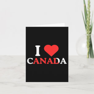 Carte J'aime Canada Drôle Humour Adulte Dérangé Grivois
