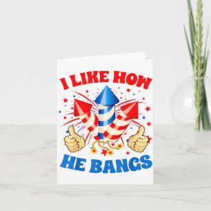 Carte J'aime comment il fait exploser des feux d'artific