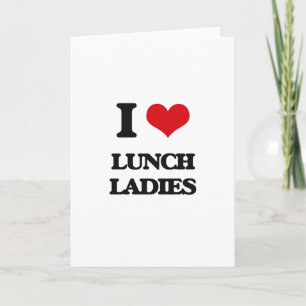 Carte J'aime des dames de déjeuner