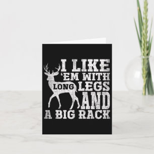 Carte J'Aime Em Avec De Longues Jambes Et Un Grand Cerf 