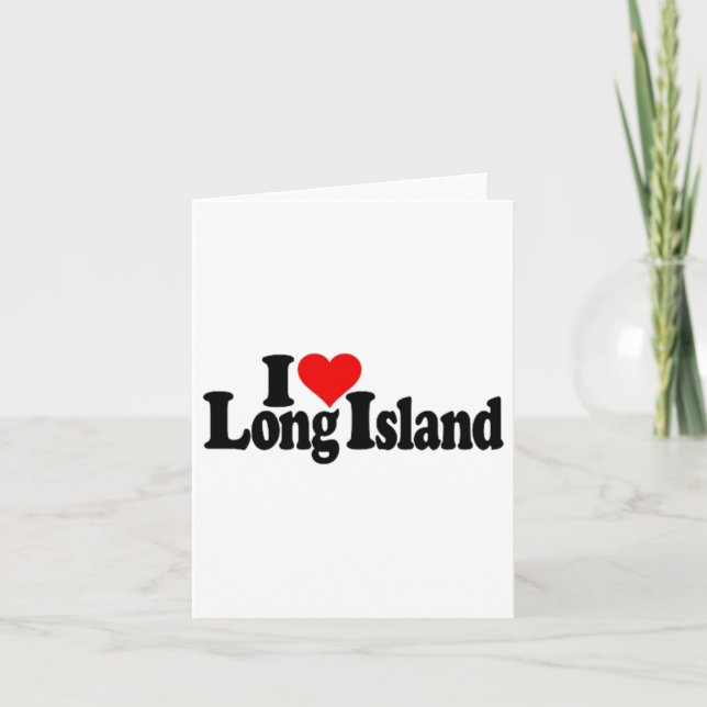 Carte J'aime Heart Long Island _1  (Devant)