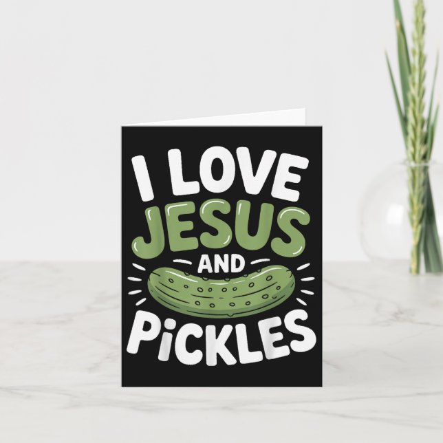 Carte J'Aime Jésus Et Les Piquettes (Devant)