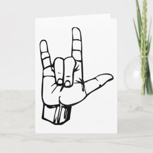 Cartes De Vœux Langue Des Signes Zazzle Fr