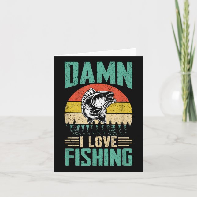 Carte J'aime la pêche (Devant)