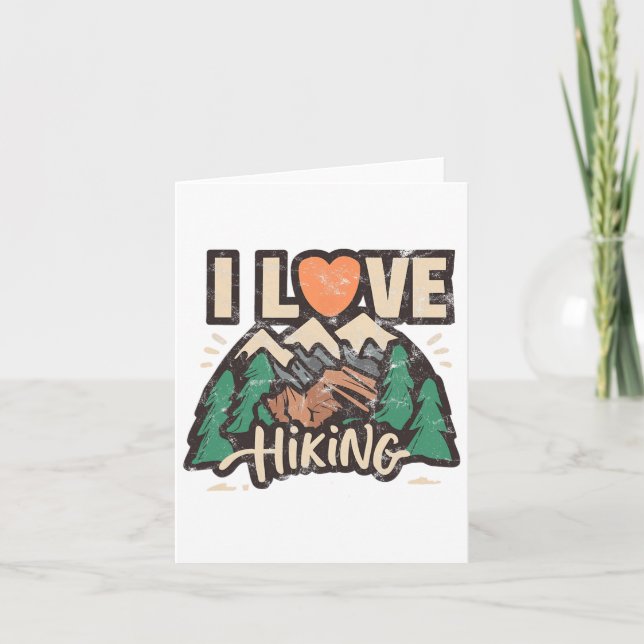 Carte J'aime la Randonnée (Devant)