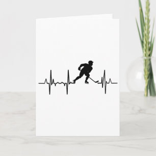 Carte J'aime le Cardiogramme de hockey en ligne