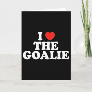 Carte J'Aime Le Gardien De But Heart Football Hockey Spo