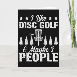Carte J'aime le golf sur disque - Conception de croquis