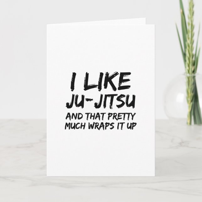Carte J'aime le ju-jitsu (Devant)