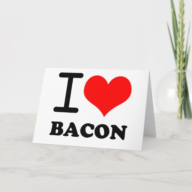 Carte J'aime le lard (Devant)